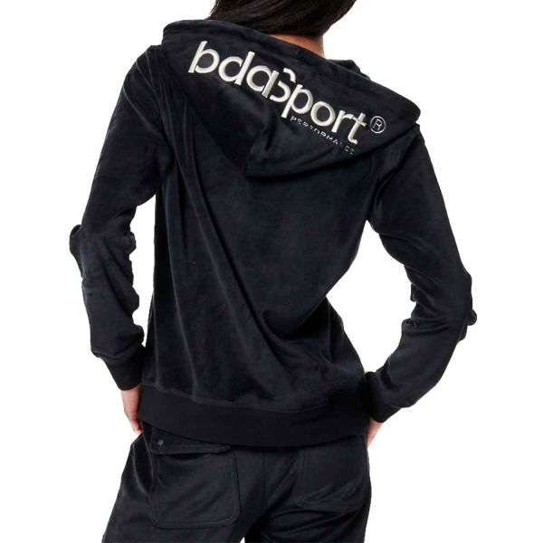 Body Action Velour Hoodie Jacket W