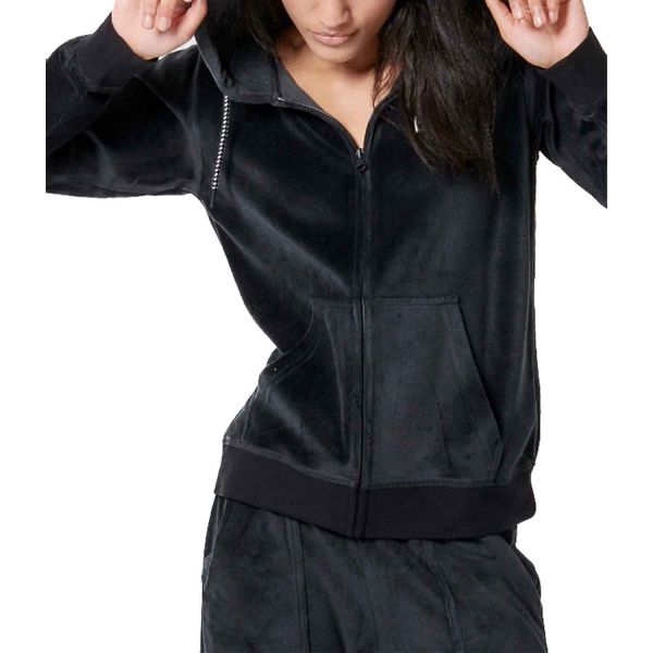 Body Action Velour Hoodie Jacket W