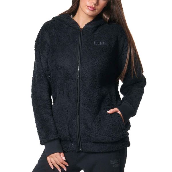 Body Action Oversized Full-Zip Sherpa Hoodie W