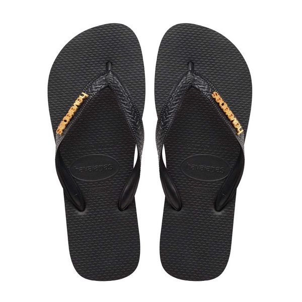 Havaianas Logo Metallic Flip Flops W