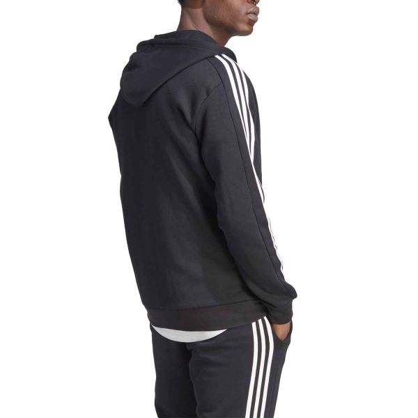 adidas Essentials Fleece 3-Stripes Full-Zip Hoodie M