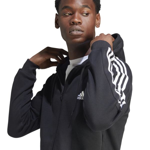 adidas Essentials Fleece 3-Stripes Full-Zip Hoodie M