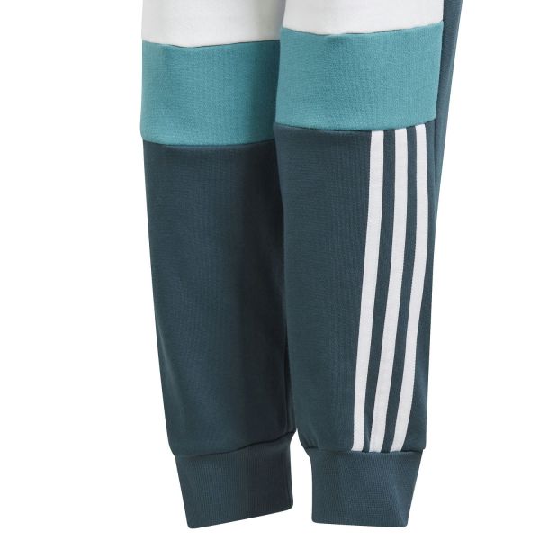 adidas Tiberio 3-Stripes Colorblock Fleece Joggers Kids K