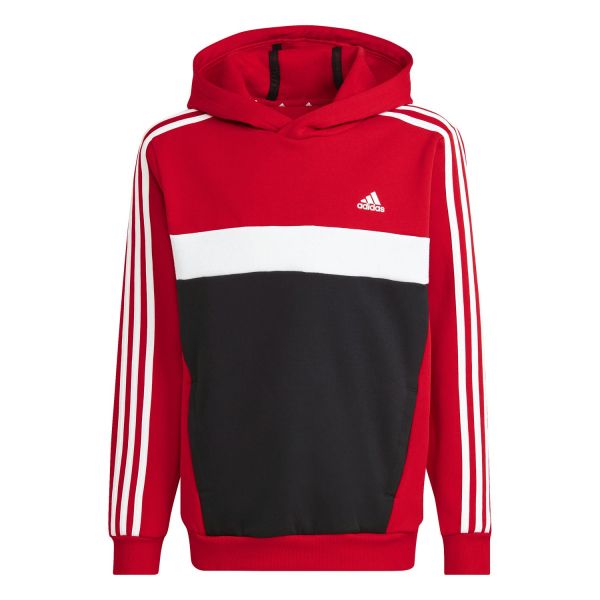 adidas Tiberio 3-Stripes Colorblock Fleece Hoodie Kids K