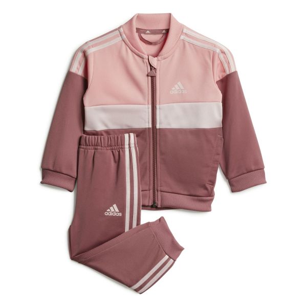 adidas Tiberio 3-Stripes Colorblock Shiny Track Suit Inf