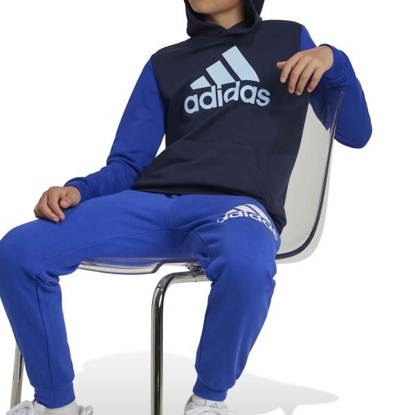 adidas Essentials Big Logo Colorblock Hoodie K