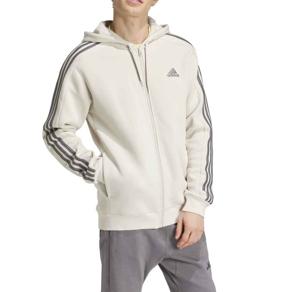 adidas Essentials Fleece 3-Stripes Full-Zip Hoodie M