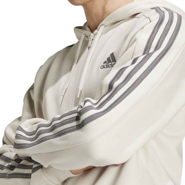 adidas Essentials Fleece 3-Stripes Full-Zip Hoodie M