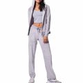 Body Action Velour Hoodie Jacket W