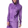 Body Action Velour Hoodie Jacket W