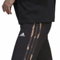 adidas Vibrant Print 3-Stripes Cotton Leggings W